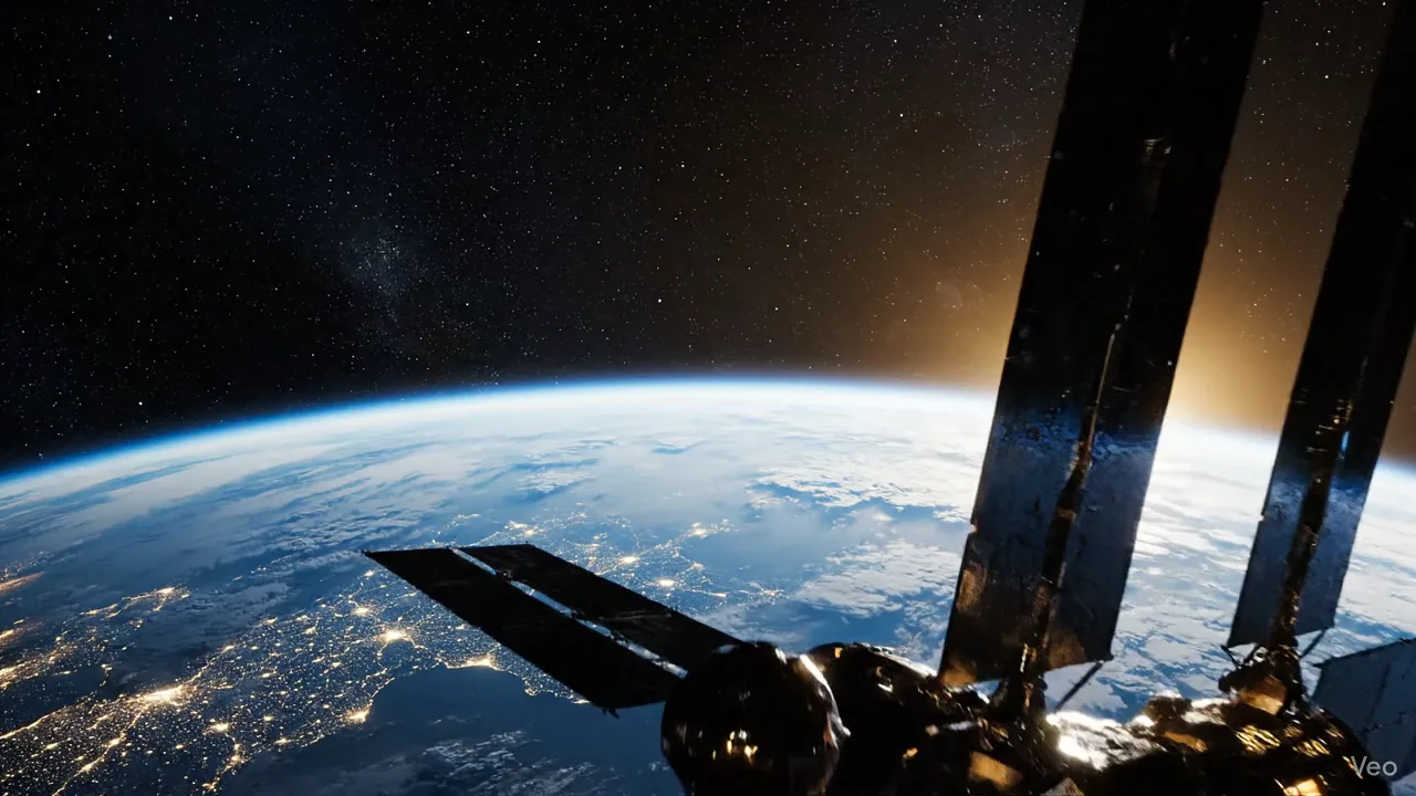 Orbital infrastructure above Earth